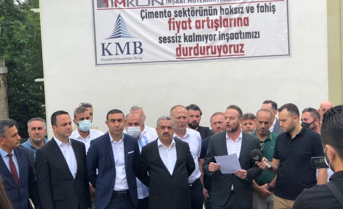 KOCAELİ MÜTEAHHİTLER BİRLİĞİ BAŞKANI OĞUZHAN KELEŞ'TEN İŞ DURDURMA BASIN AÇIKLAMASI