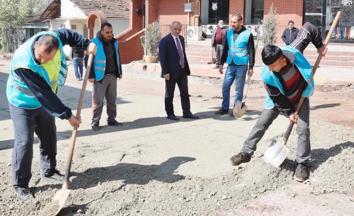 Barbaros Mahallesi’nde üstyapı çalışmaları sürüyor