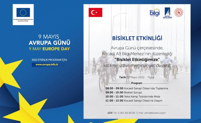 Avrupa Günü Bisiklet Etkinliği düzenleniyor