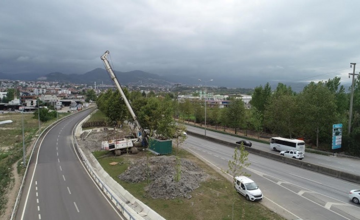 Yeni Emniyet Müdürlüğü önüne üstgeçit yapımına başlandı