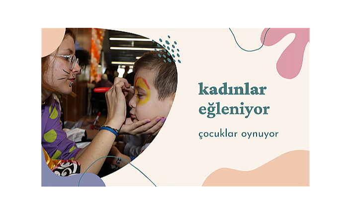 Bu festivalde kadınlar eğleniyor, çocuklar oynuyor