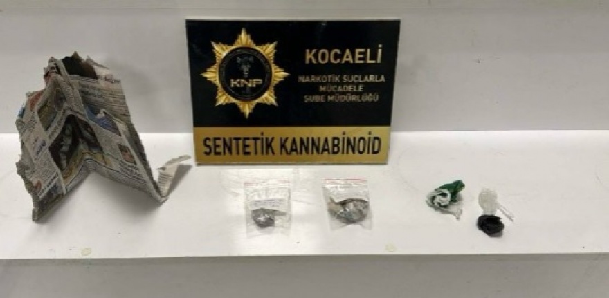 3 gr SENTETİK KANNABİNOİD ele geçirildi