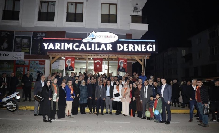 Yarımcalılar’dan Başkan Söğüt’e meşaleli karşılama