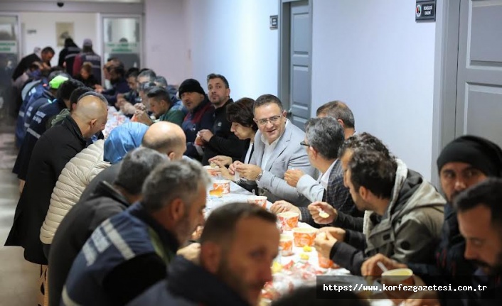 Derince Belediye Başkanı, Av. Sertif Gökçe, Emekçilere Teşekkür Etti