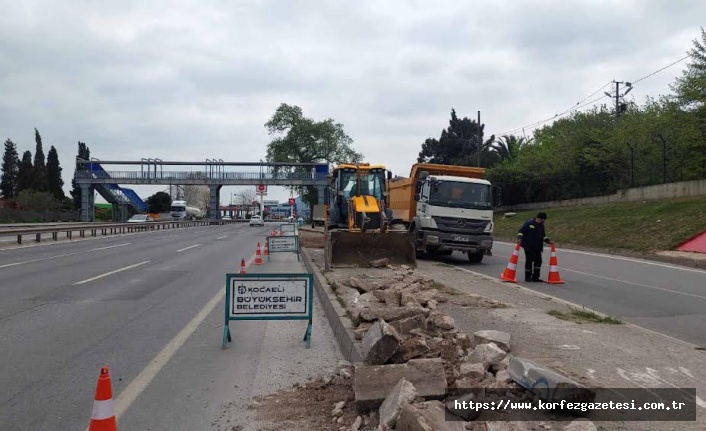 KOCAELİ BÜYÜKŞEHİR, KİRAZLIYALI'DA DURAK CEBİ İNŞA EDİYOR