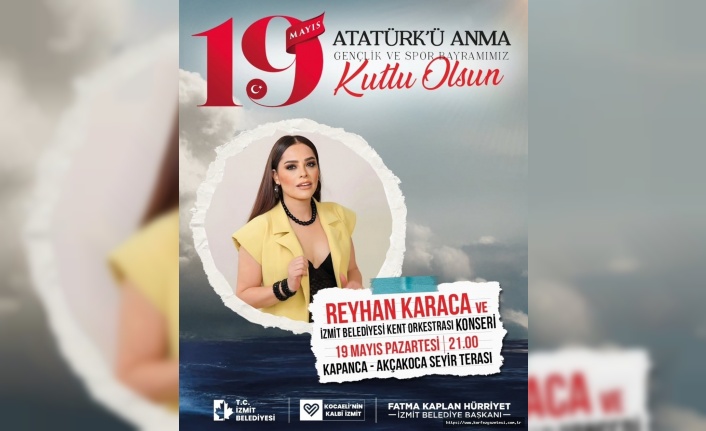 İzmit Belediyesi, Reyhan Karaca Konseriyle Bayram Coşkusunu Zirveye Çıkarıyor
