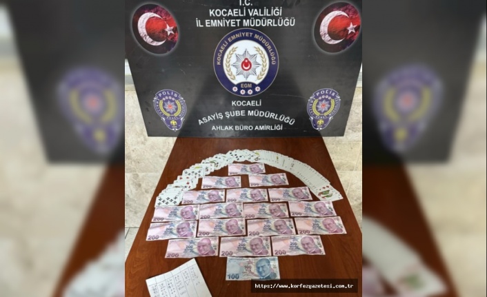Kartepe’de Kumar Operasyonu: 5 Kişiye Para Cezası