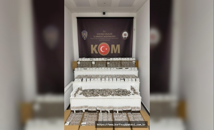 Gölcük’te Kaçak Gölcük’te Operasyonu: 206 Bin Makaron Ele Geçirildi