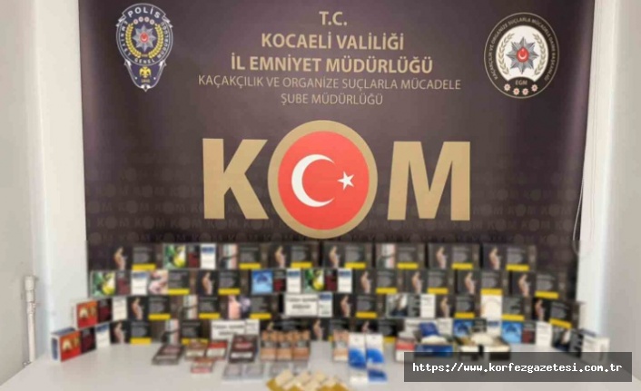 İzmit’te Kaçak Tütün Operasyonu: 6 İşyerine Baskın