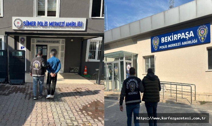  İzmit’te Hükümlü İki Şahıs Operasyonla Yakalandı
