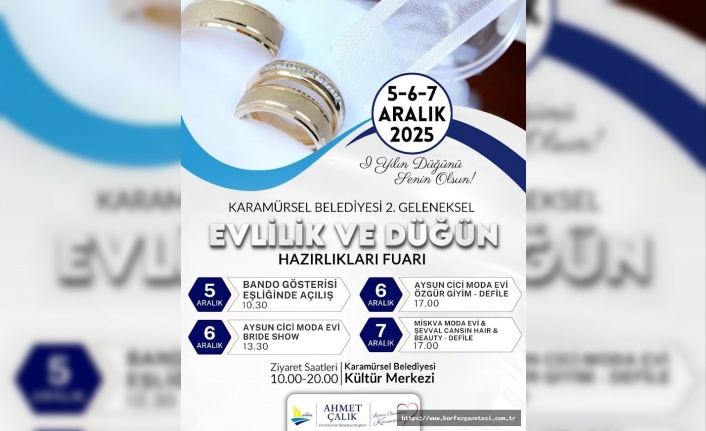 Karamürsel’de Evlilik ve Düğün Hazırlıkları Fuarı Yeniden Başlıyor