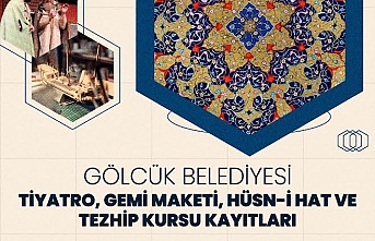 GÖLCÜK BELEDİYESİ ÜCRETSİZ SANAT KURSLARI KAYITLARI BAŞLIYOR
