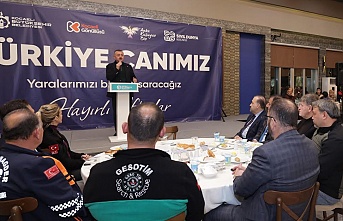 Başkan Büyükakın, arama-kurtarma ekipleriyle iftarda buluştu