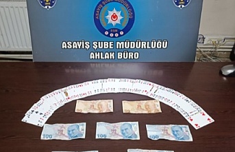 H.V. isimli şahsın işyerinde kumar oynattığı gerekçesiyle adli işlem yapıldı