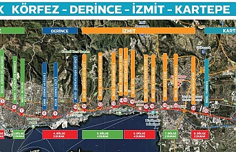 Körfez’den, Kartepe’ye, kadar 4 ilçe arasında kesintisiz ulaşım