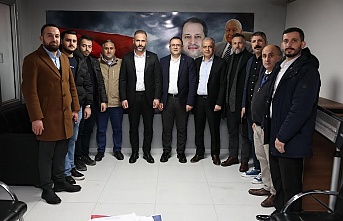 BAŞKAN GÖKÇE, MHP VE YRP İLÇE TEŞKİLATLARINA, NEZAKET ZİYARETİ GERÇEKLEŞTİRDİ