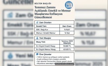 Emekli ve Memur Maaşlarına Enflasyon Düzenlemesi