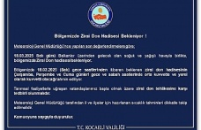 BÖLGEMİZDE, ZİRAİ DON UYARISI