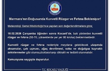 Kocaeli’de Kuvvetli Rüzgar ve Fırtına Uyarısı