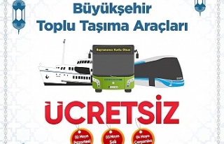 Bayramda ulaşım 3 gün boyunca ücretsiz