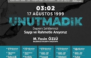 Başiskele’de Deprem Şehitlerimiz Bu Yıl da...