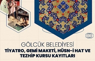 GÖLCÜK BELEDİYESİ ÜCRETSİZ SANAT KURSLARI KAYITLARI...