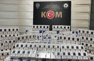 800 paket kaçak sigara ele geçirildi