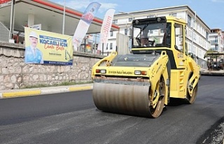 Körfez’in dört bir yanında asfalt çalışması