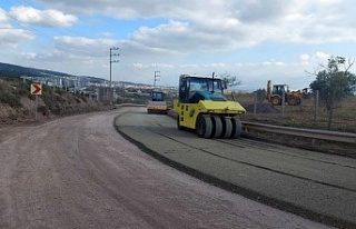 Körfez İlimtepe yolu asfaltlanıyor