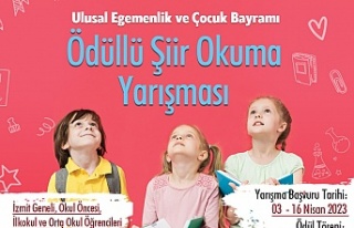 İzmit Belediyesi, 23 Nisan temalı online şiir okuma...