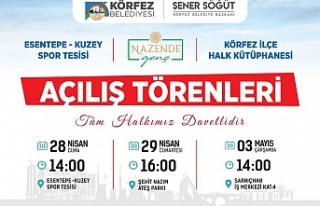 Körfez Belediyesi, peş peşe açılışlara hazırlanıyor