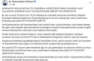 Başkan Hürriyet’ten, ÖTV zammına tepki: Yerel...