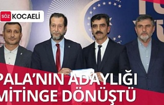 ADNAN PALA’NIN ADAYLIK AÇIKLAMASI MİTİNGE DÖNÜŞTÜ