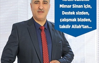Esnaf Mehmet Çöven, Mimar Sinan Mahallesi'ne...
