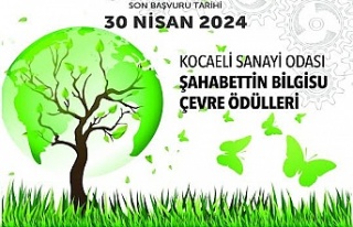 Kocaeli Sanayi Odası, Çevre Ödülleri’ne başvurular...