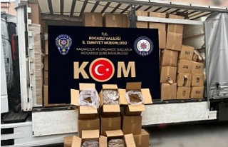 3610 kg Nargile tütünü, 660 kg içi kıyılmış...