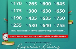 ALES Sınavı İçin Ek Otobüs Sefer Saatleri