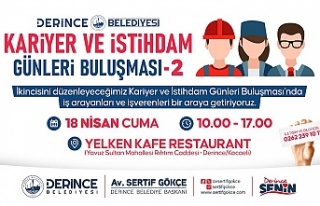 DERİNCE'DE İŞ ARAYANLARI VE İŞVERENLER BULUŞACAK