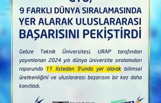 GTÜ 11 farklı dünya üniversitesi sıralamasında...