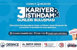 Derince’de Kariyer ve İstihdam Buluşması 22 Kasım’da...