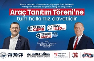 Derince Belediyesi Yeni Araçlarını Tanıtacak