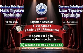 Derince Belediyesi’nden Ücretsiz Tiyatro Kayıtları...