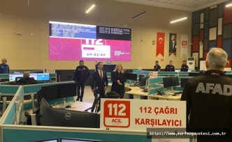 Vali İlhami Aktaş’tan 112 Acil Çağrı Merkezine İnceleme