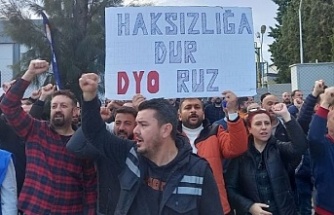 DYO BOYA FABRİKASINDA, 600 İŞÇİ GREVE ÇIKTI