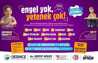 Derince’de Engel Tanımayan Yetenekler İçin Yeni Kurs Dönemi Başlıyor