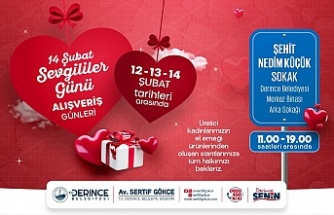 Derince Belediyesi’nden Sevgililer Günü Alışveriş Günleri