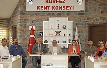 Körfez Belediye Başkanı Söğüt, Kent Konseyi Başkanını Tebrik Etti