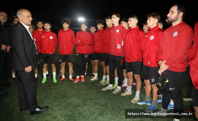 Başkan Şener Söğüt’ten Körfez Gençlerbirliği A Takımı’na Moral Ziyareti