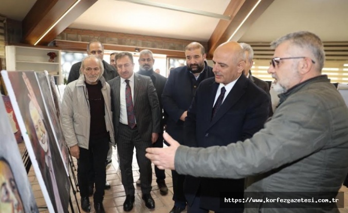 'SİYAH BEYAZ GAZZE' SERGİSİ, KÖRFEZ'DE AÇILDI