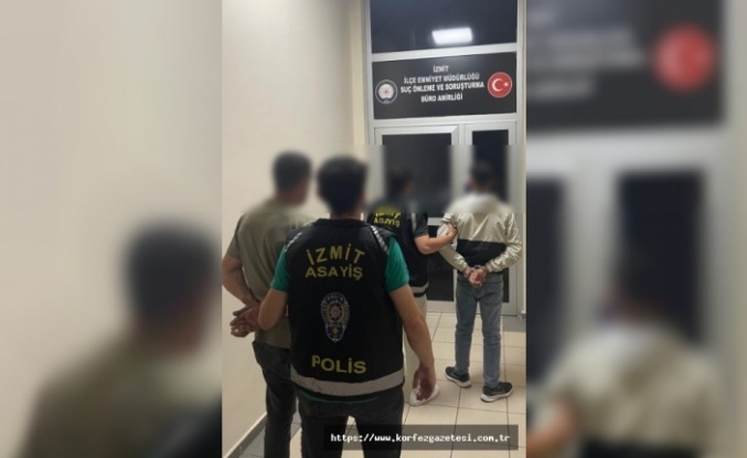 İzmit’te 6 Milyon Liralık Hırsızlık Olayında 3 Şüpheli Yakalandı